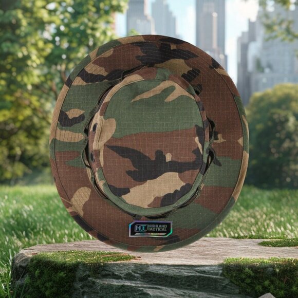 NWT - CAMO BOONIE HAT - HIGHLAND TACTICAL - Picture 4 of 8